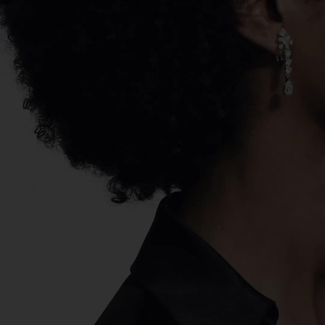 Lea 鉑金鉆石耳環, video 1