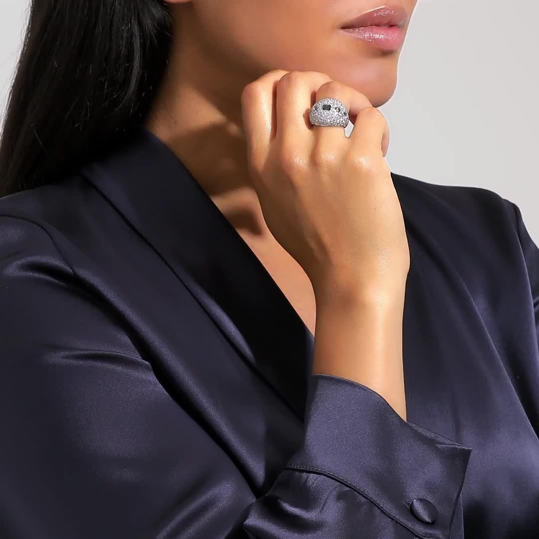 Talisman 白金雞尾酒鉆石戒指, video 1