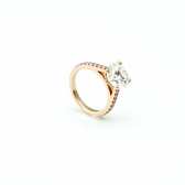 DB Classic Coloured Pavé round brilliant diamond rose gold ring, video 1